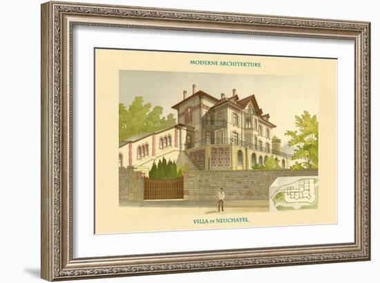 Villa - Neuchatel-Chatelain-Framed Art Print