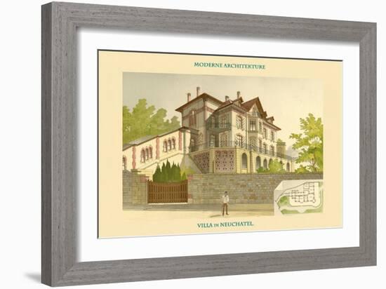 Villa - Neuchatel-Chatelain-Framed Art Print