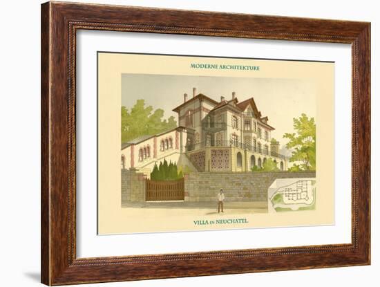 Villa - Neuchatel-Chatelain-Framed Art Print