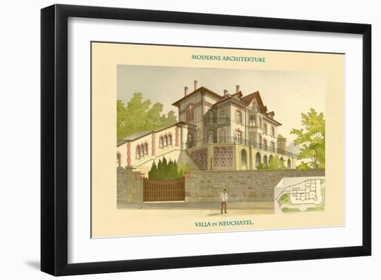 Villa - Neuchatel-Chatelain-Framed Art Print