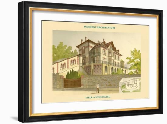 Villa - Neuchatel-Chatelain-Framed Art Print