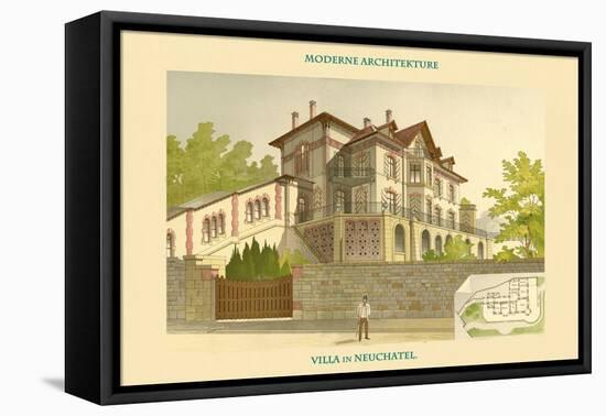 Villa - Neuchatel-Chatelain-Framed Stretched Canvas