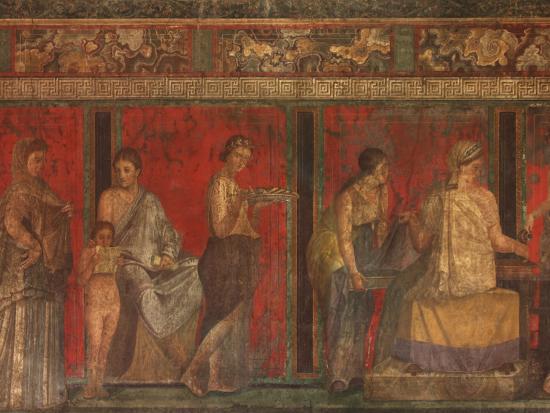 Villa of the Mysteries Pompeii Italy Photographic Print by | Art.com