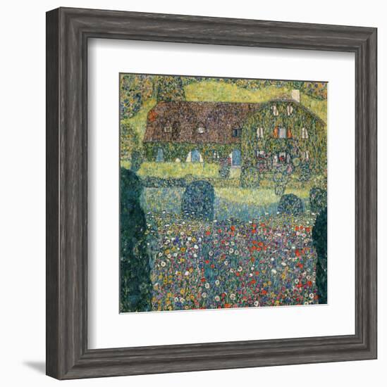 Villa on the Attersee-Gustav Klimt-Framed Giclee Print