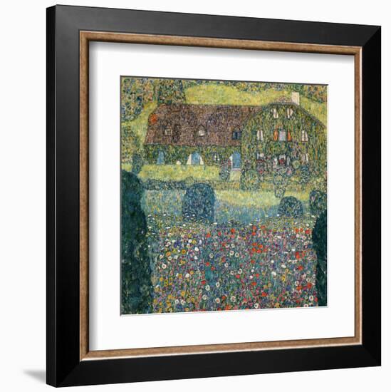 Villa on the Attersee-Gustav Klimt-Framed Giclee Print