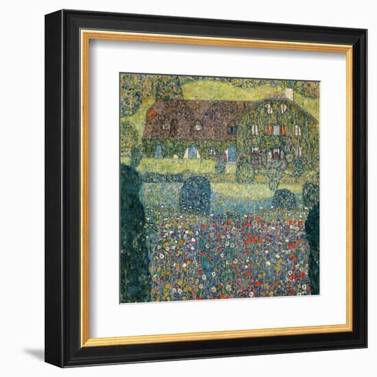 Villa on the Attersee-Gustav Klimt-Framed Giclee Print