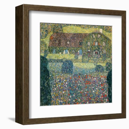 Villa on the Attersee-Gustav Klimt-Framed Giclee Print