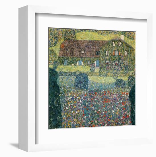 Villa on the Attersee-Gustav Klimt-Framed Giclee Print