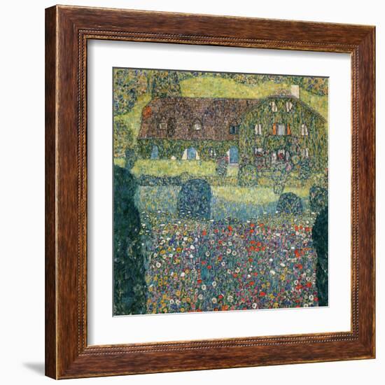 Villa on the Attersee-Gustav Klimt-Framed Giclee Print