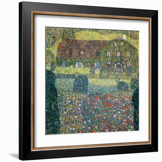 Villa on the Attersee-Gustav Klimt-Framed Giclee Print