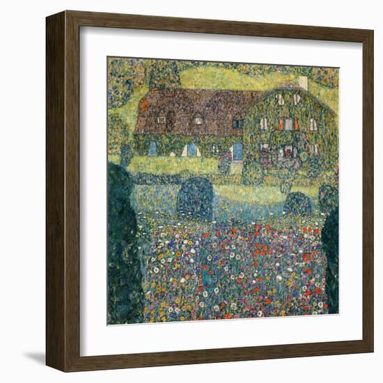 Villa on the Attersee-Gustav Klimt-Framed Giclee Print