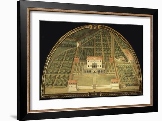 Villa Poggio, Built for the De Medici Family, Caiano, Tuscany, Italy, from Series-Giusto Utens-Framed Giclee Print