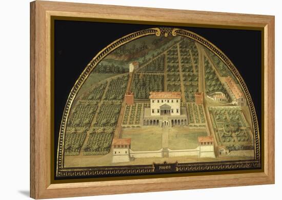 Villa Poggio, Built for the De Medici Family, Caiano, Tuscany, Italy, from Series-Giusto Utens-Framed Premier Image Canvas