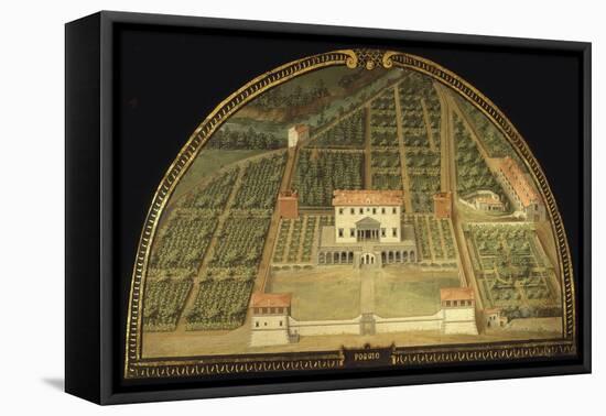 Villa Poggio, Built for the De Medici Family, Caiano, Tuscany, Italy, from Series-Giusto Utens-Framed Premier Image Canvas