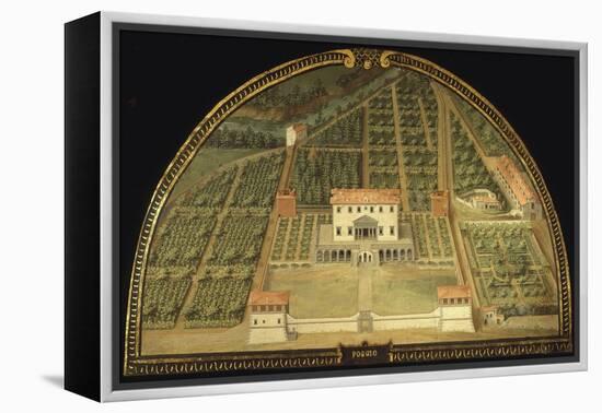 Villa Poggio, Built for the De Medici Family, Caiano, Tuscany, Italy, from Series-Giusto Utens-Framed Premier Image Canvas