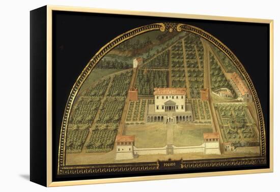 Villa Poggio, Built for the De Medici Family, Caiano, Tuscany, Italy, from Series-Giusto Utens-Framed Premier Image Canvas