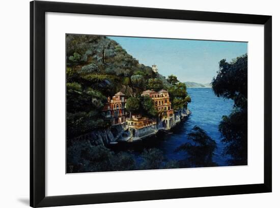 Villa, Portofino, from Hotel Picolo, Liguria, 1998-Trevor Neal-Framed Giclee Print