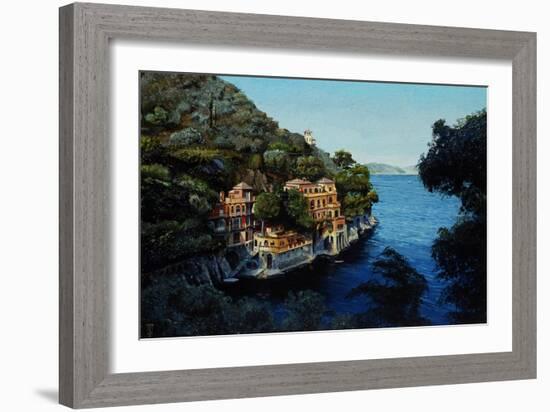 Villa, Portofino, from Hotel Picolo, Liguria, 1998-Trevor Neal-Framed Giclee Print