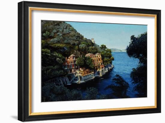 Villa, Portofino, from Hotel Picolo, Liguria, 1998-Trevor Neal-Framed Giclee Print