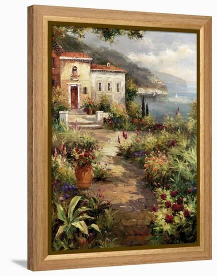 Villa's Garden Path-Peter Bell-Framed Stretched Canvas