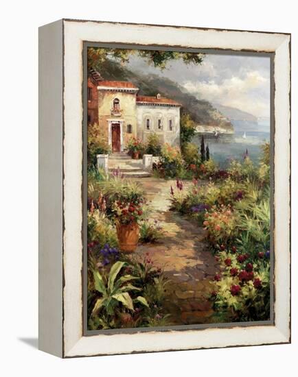 Villa's Garden Path-Peter Bell-Framed Stretched Canvas