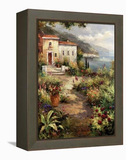 Villa's Garden Path-Peter Bell-Framed Stretched Canvas