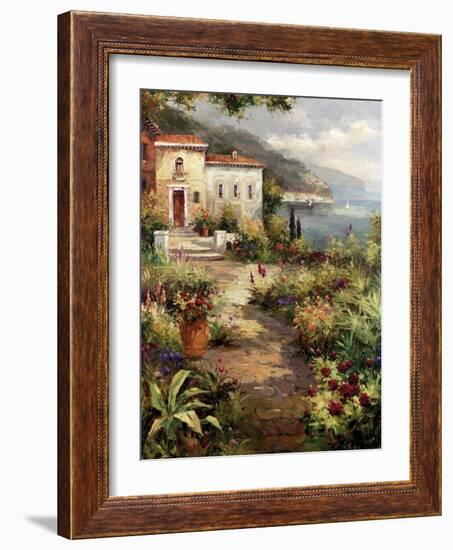 Villa's Garden Path-Peter Bell-Framed Art Print