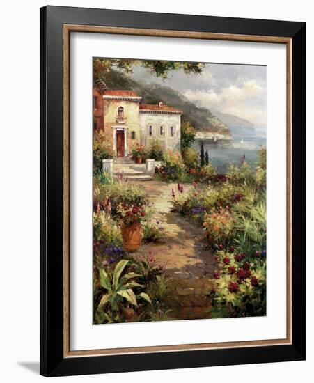 Villa's Garden Path-Peter Bell-Framed Art Print