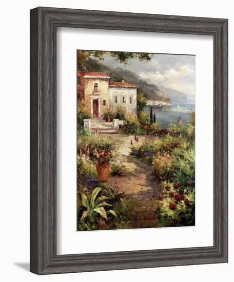 Villa's Garden Path-Peter Bell-Framed Art Print