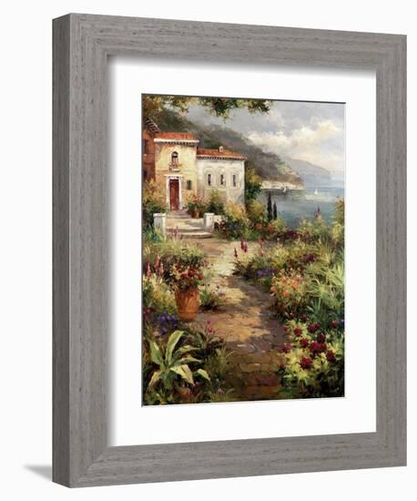 Villa's Garden Path-Peter Bell-Framed Art Print