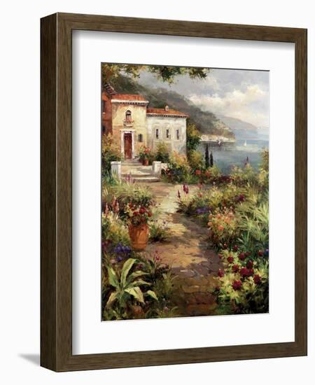 Villa's Garden Path-Peter Bell-Framed Art Print