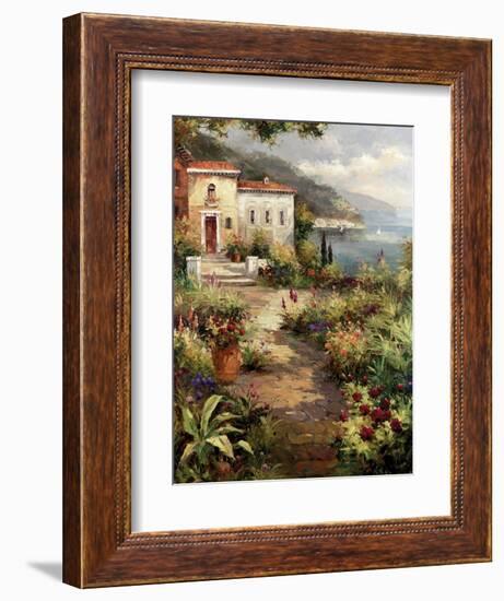 Villa's Garden Path-Peter Bell-Framed Art Print