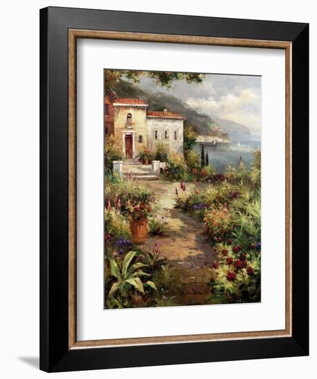 Villa's Garden Path-Peter Bell-Framed Art Print