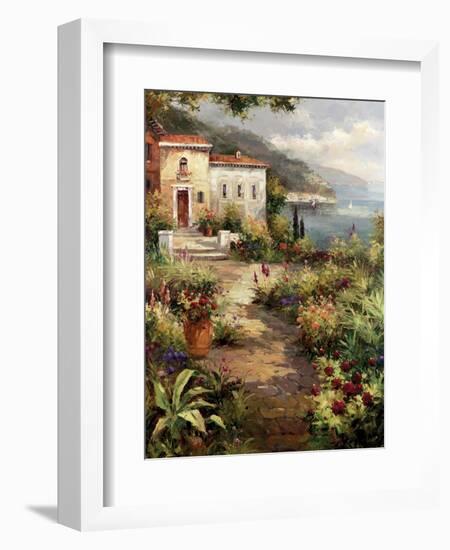 Villa's Garden Path-Peter Bell-Framed Art Print