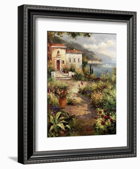 Villa's Garden Path-Peter Bell-Framed Art Print