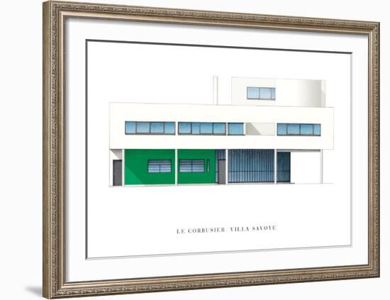 Villa Savoye, Paris-Le Corbusier-Framed Art Print