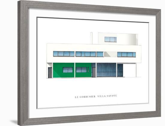 Villa Savoye, Paris-Le Corbusier-Framed Art Print