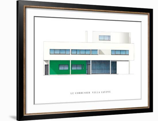 Villa Savoye, Paris-Le Corbusier-Framed Art Print