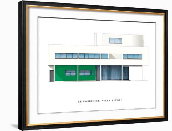 Villa Savoye, Paris-Le Corbusier-Framed Art Print