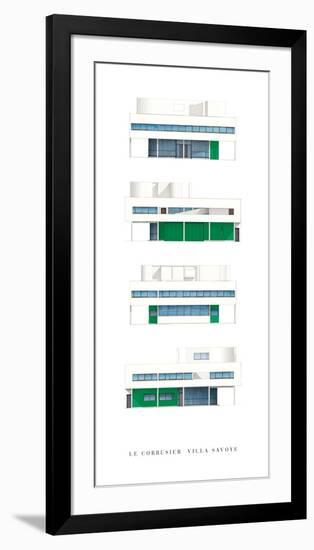 Villa Savoye, Paris-Le Corbusier-Framed Art Print