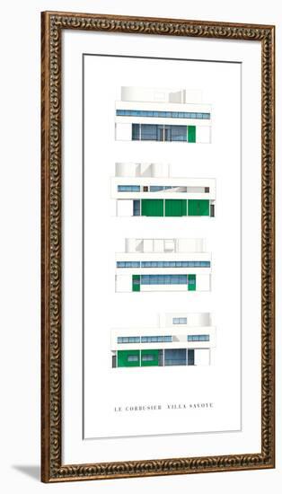 Villa Savoye, Paris-Le Corbusier-Framed Art Print