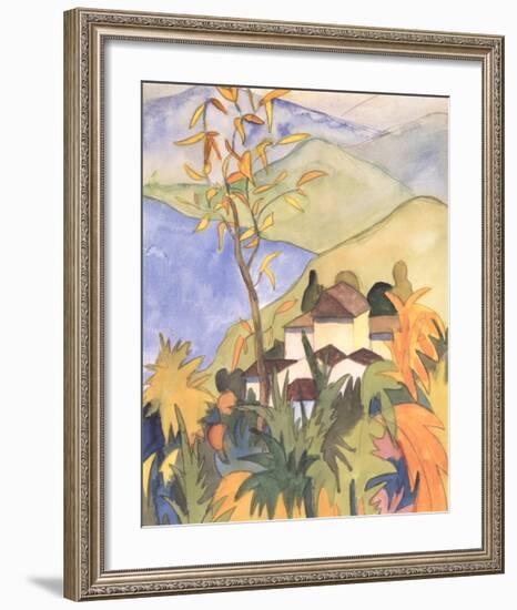 Village Above the Lake-Herman Hesse-Framed Collectable Print