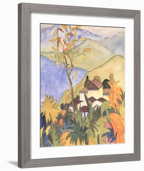 Village Above the Lake-Herman Hesse-Framed Collectable Print