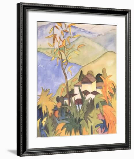 Village Above the Lake-Herman Hesse-Framed Collectable Print
