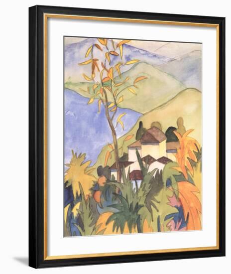 Village Above the Lake-Herman Hesse-Framed Collectable Print