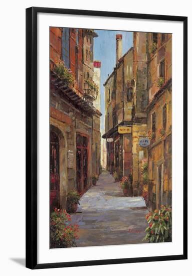 Village Alleyway-A Herbert-Framed Art Print