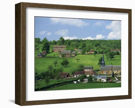 Village and Farms of Camembert, Famous for Cheese, in Basse Normandie, France, Europe-Woolfitt Adam-Framed Photographic Print