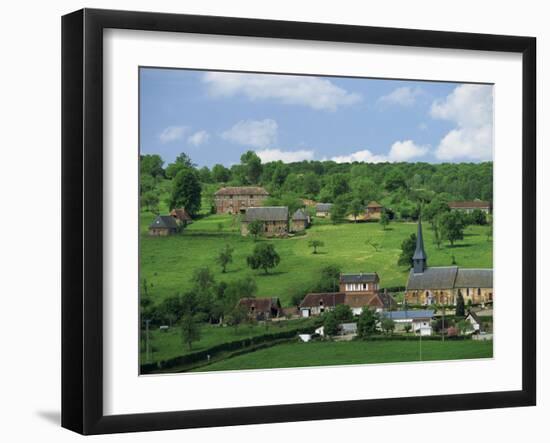 Village and Farms of Camembert, Famous for Cheese, in Basse Normandie, France, Europe-Woolfitt Adam-Framed Photographic Print