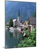 Village and Lake, Hallstatt, Austrian Lakes, Austria-Jean Brooks-Mounted Premium Photographic Print