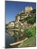 Village and River Dordogne, Beynac, Dordogne, Aquitaine, France-Michael Busselle-Mounted Photographic Print